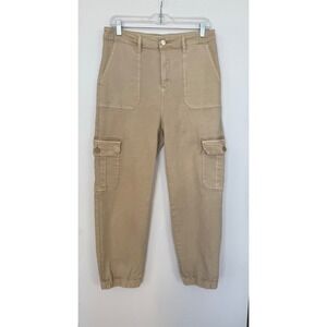 Risen Los Angeles Womens Size 15/31* Cargo Pants Tan Jogger Bottoms Boho Utility